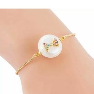 COPY - 14K Gemstone Adjustable Pearl Bow Br…